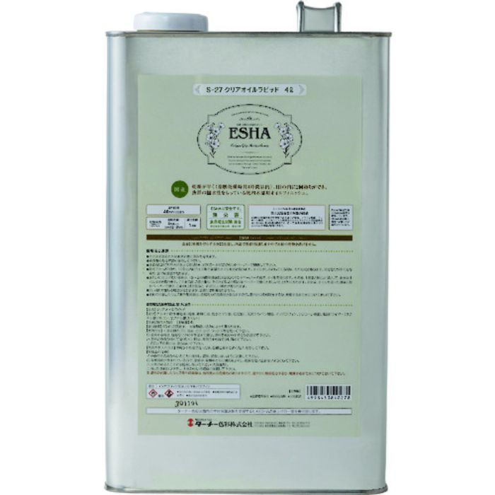 ターナー ESHAクリアオイルラピット4L(Tcode:1948802)