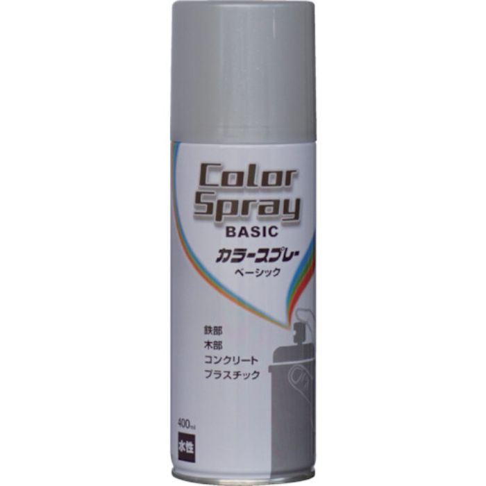 ニッぺ 水性カラースプレー ベーシック 400ml シルバーメタリック HKU026(Tcode:0)