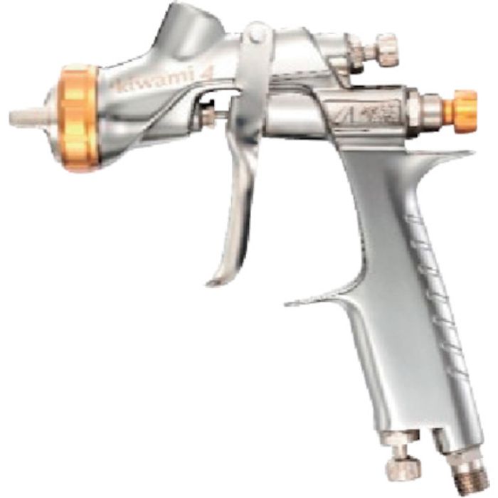 アネスト岩田 スプレーガン(重力式) KIWAMI4 センターカップ ノズル口径Φ1.3mm 塗料噴射量195ml(Tcode:2580498)