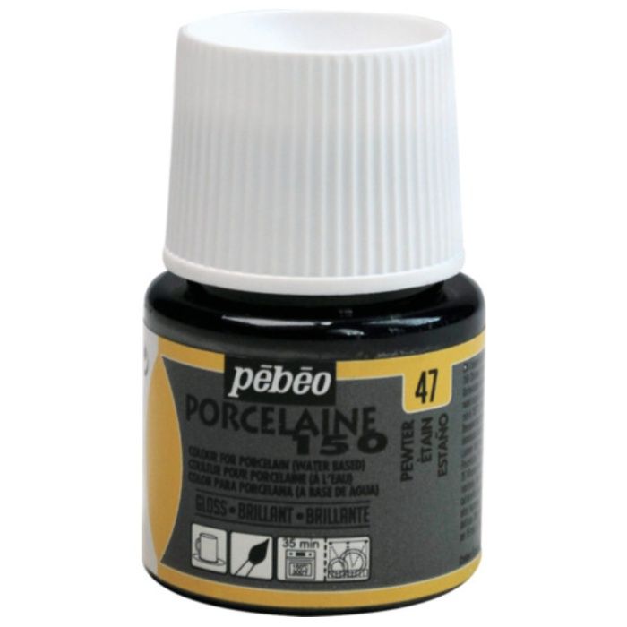 Pebeo　ポーセレン　150　ピューター　47