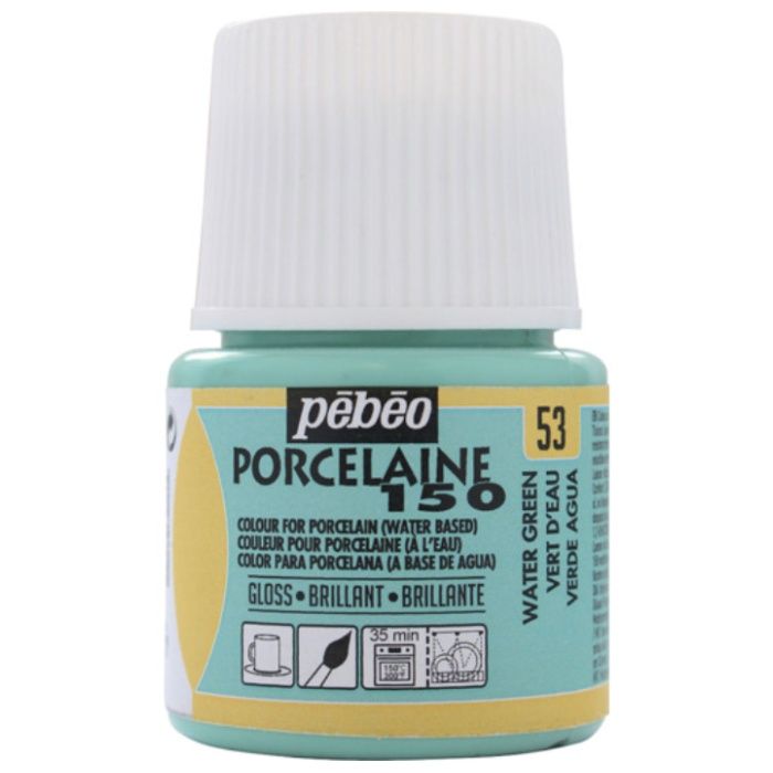 Pebeo　ポーセレン　150　パステル色　ウォーターグリーン　53
