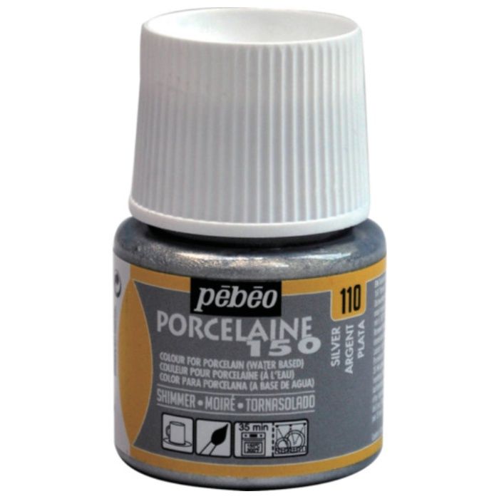 Pebeo　ポーセレン　150　シマーシマーシルバー110