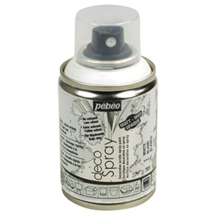 Pebeo　デコスプレー　100ml　マット色　ホワイト