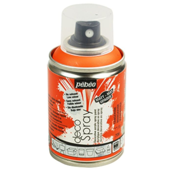 Pebeo　デコスプレー　100ml　マット色　タンジェリン