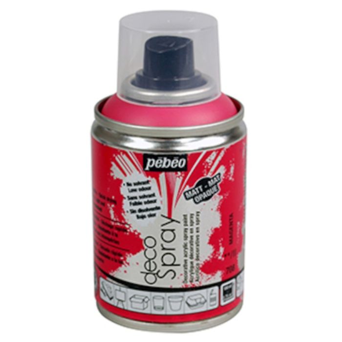 Pebeo　デコスプレー　100ml　マット色　マゼンタ