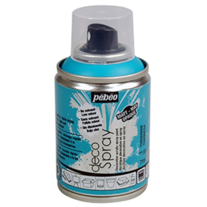 Pebeo　デコスプレー　100ml　マット色　ターコイズ