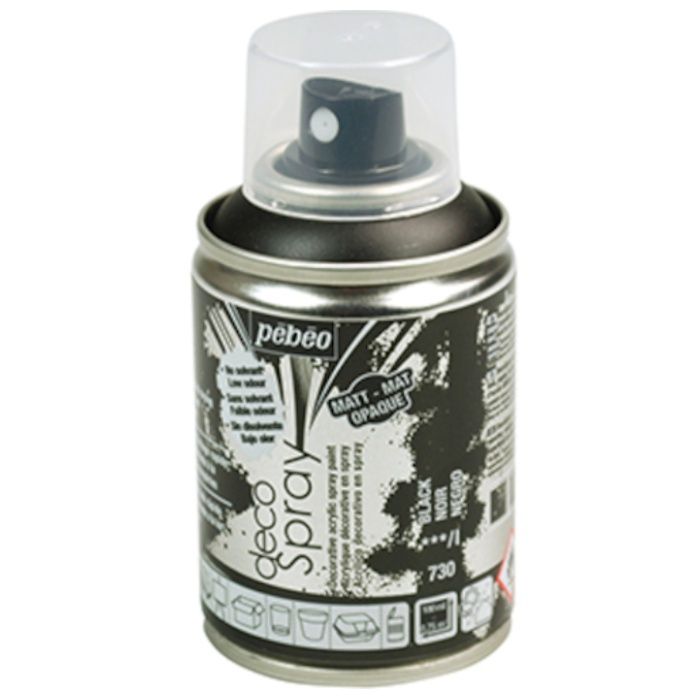 Pebeo　デコスプレー　100ml　マット色　ブラック