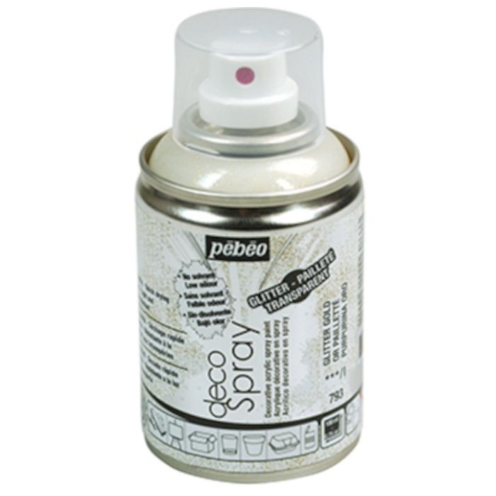 Pebeo　デコスプレー　100ml　グリッター色　ゴールドグリッター