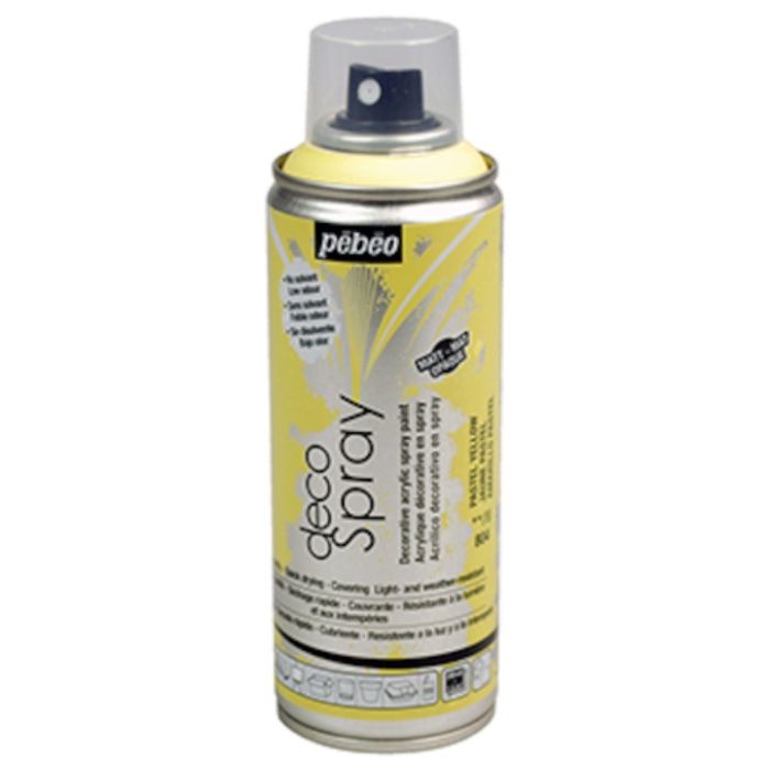 Pebeo　デコスプレー200ml　マット色　パステルイエロー