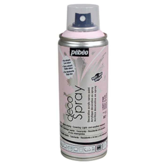 Pebeo　デコスプレー200ml　マット色　ライトピンク