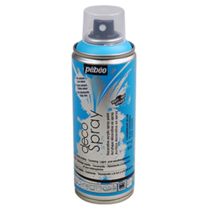 Pebeo　デコスプレー200ml　マット色　カリビアンブルー