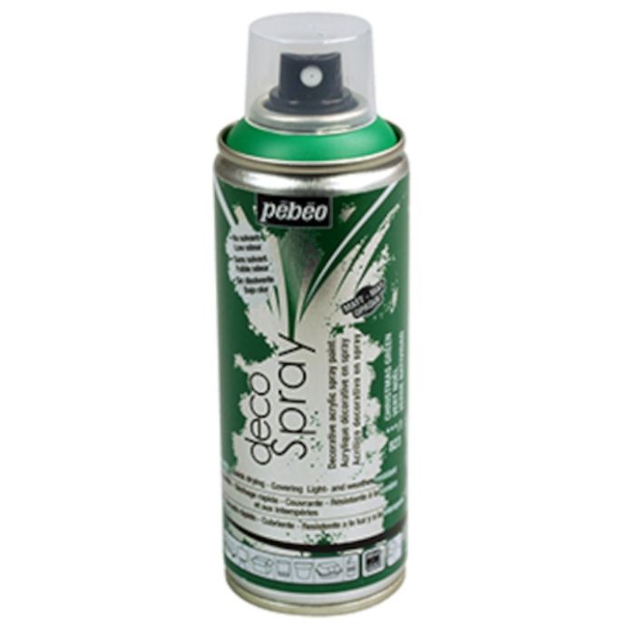 Pebeo　デコスプレー200ml　マット色　クリスマスグリーン