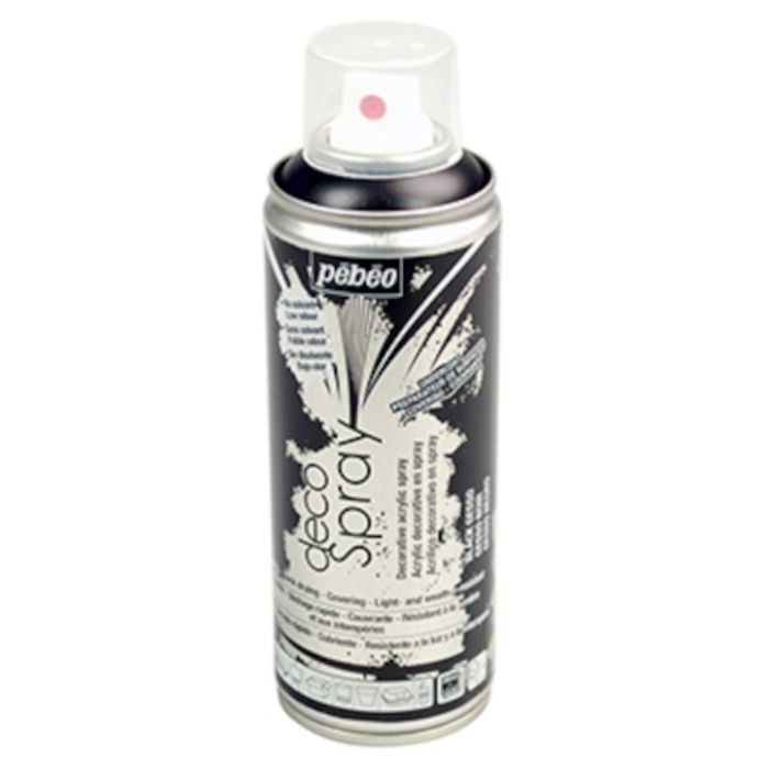 Pebeo　DIY用デコスプレー　200ml　下地剤　ブラックジェッソ