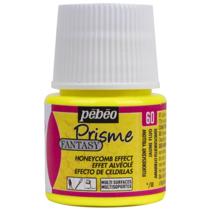 Pebeo　ファンタジープリズム45ml　NO.60蛍光イエロー