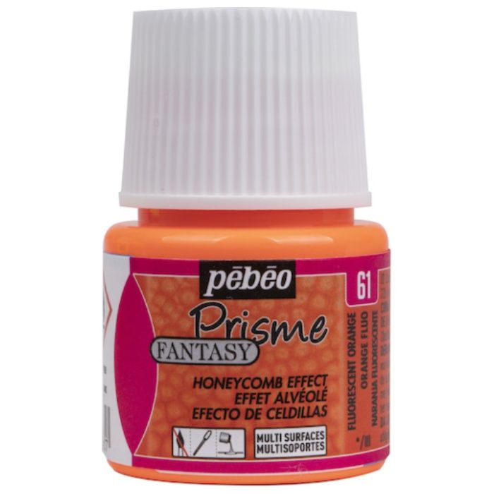 Pebeo　ファンタジープリズム45ml　NO.61蛍光オレンジ