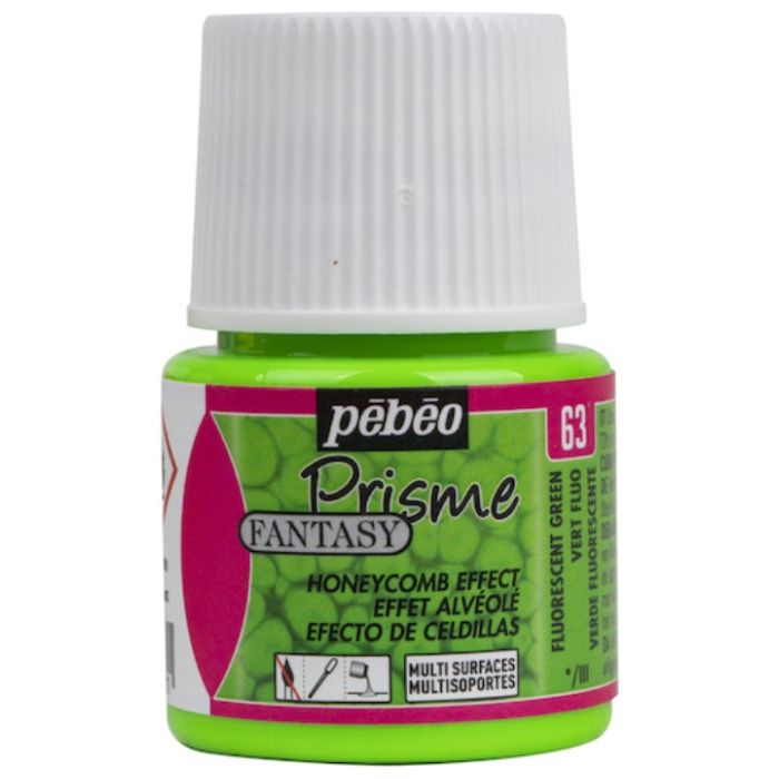 Pebeo　ファンタジープリズム45ml　NO.63　蛍光グリーン