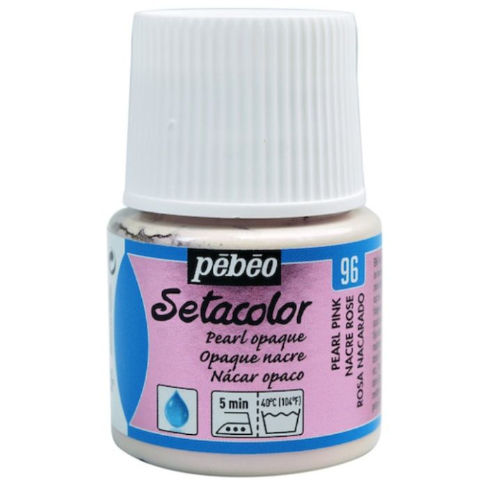 Pebeo　布用水性アクリル絵具セタカラー不透明色　45ml　パールピンク