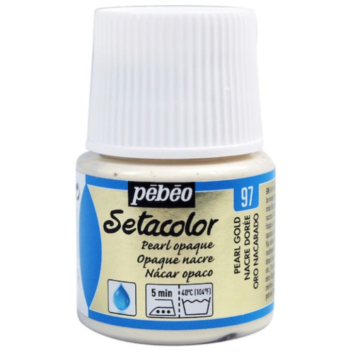 Pebeo　布用水性アクリル絵具セタカラー不透明色　45ml　パールゴールド