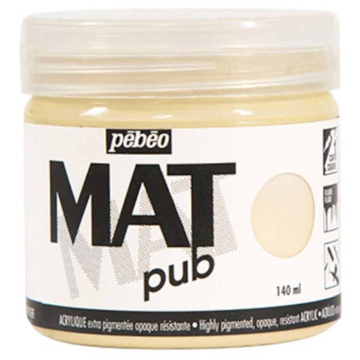 Pebeo　マットピュブ　140ml　NO.01　アイボリーベージュ
