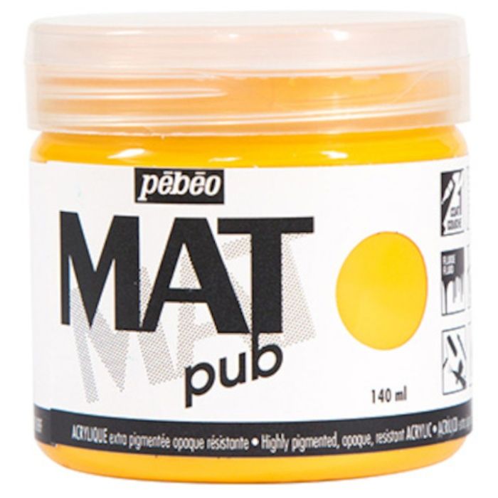 Pebeo　マットピュブ　140ml　NO.03　ゴールデンイエロー
