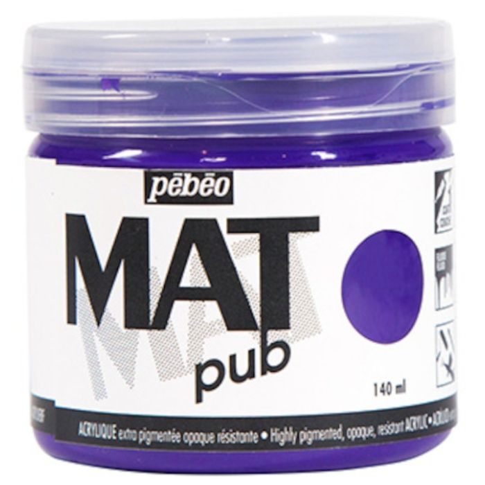 Pebeo　マットピュブ　140ml　NO.09　コバルトバイオレット
