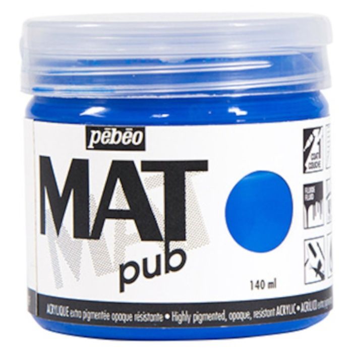 Pebeo　マットピュブ　140ml　NO.12　シアンブルー