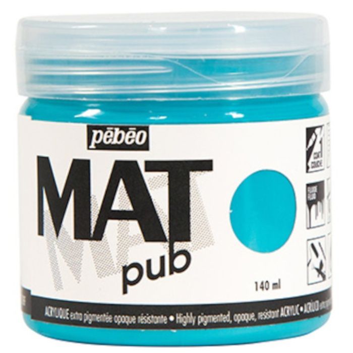 Pebeo　マットピュブ　140ml　NO.13　ターコイズブルー