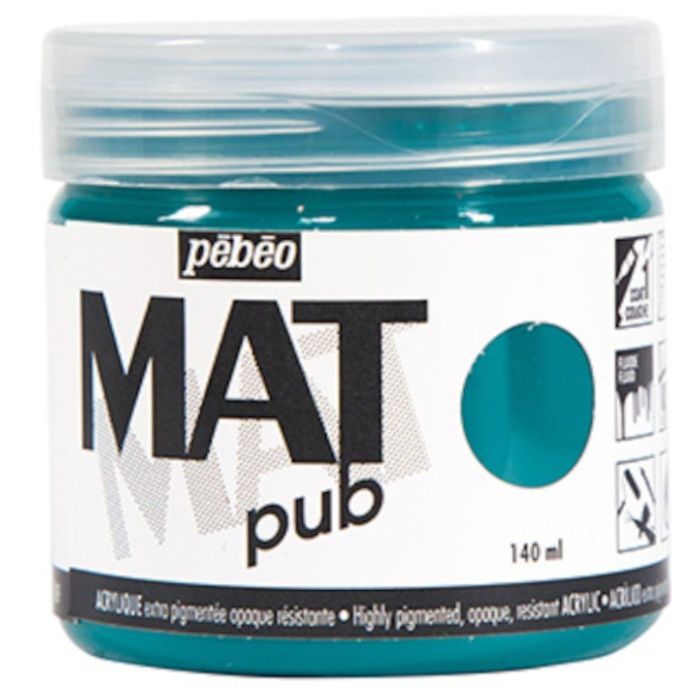 Pebeo　マットピュブ　140ml　NO.14　ダックグリーン