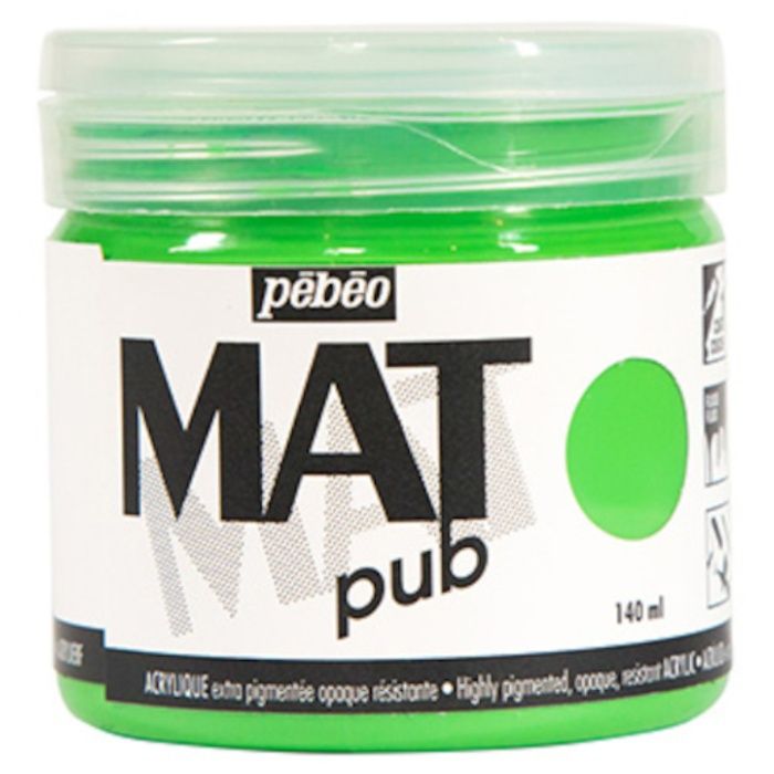 Pebeo　マットピュブ　140ml　NO.15　ブライトグリーン