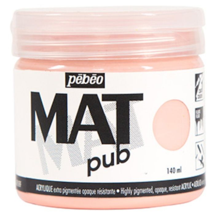 Pebeo　マットピュブ　140ml　NO.17　ブライトピンク
