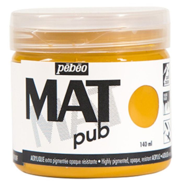Pebeo　マットピュブ　140ml　NO.18　イエローオーカー