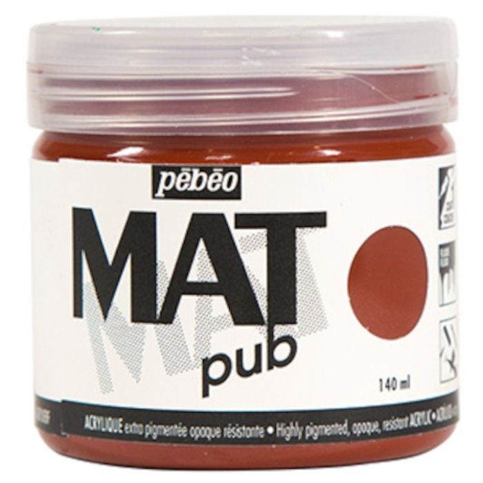 Pebeo　マットピュブ　140ml　NO.20　バーントシェンナ