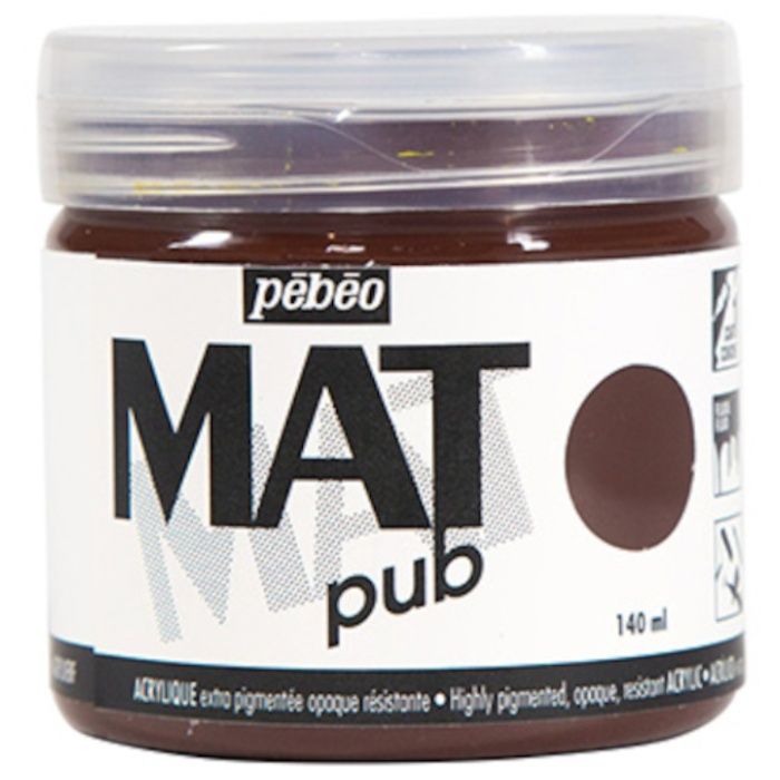Pebeo　マットピュブ　140ml　NO.22　バーントアンバー