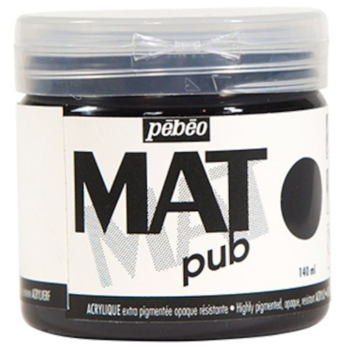 Pebeo　マットピュブ　140ml　NO.24　アイボリーブラック
