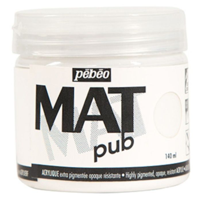 Pebeo　マットピュブ　140ml　NO.25　パーマネントホワイト