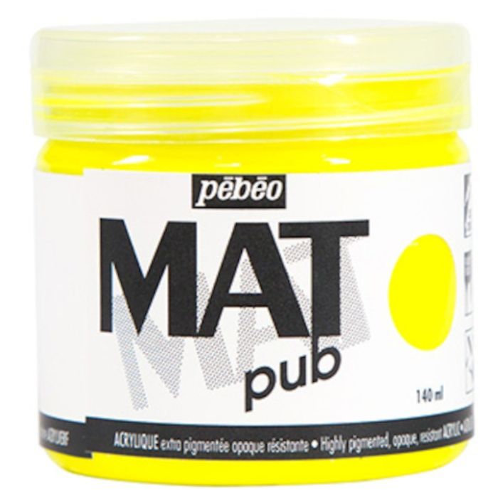Pebeo　マットピュブ　140ml　NO.26　フルレセントイエロー