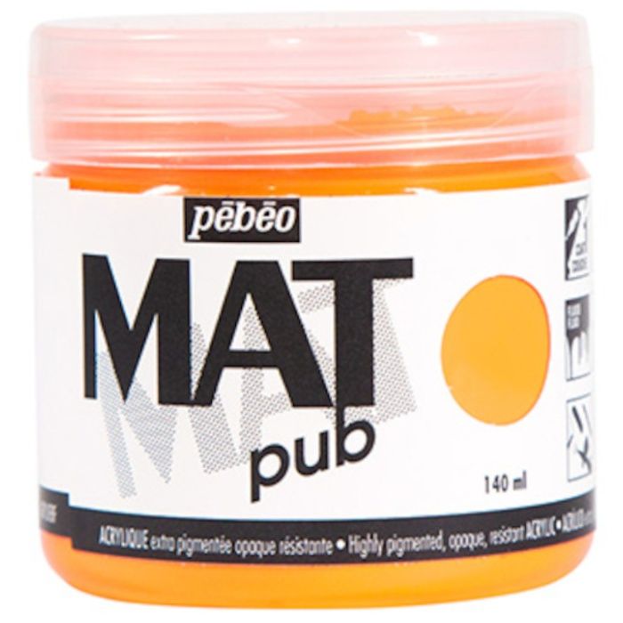 Pebeo　マットピュブ　140ml　NO.27　フルレセントオレンジ