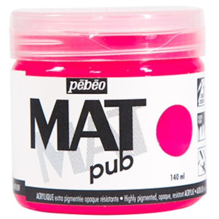 Pebeo　マットピュブ　140ml　NO.28　フルレセントピンク