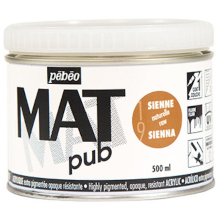 Pebeo　マットピュブ　500ml　NO.19　ローシェンナ