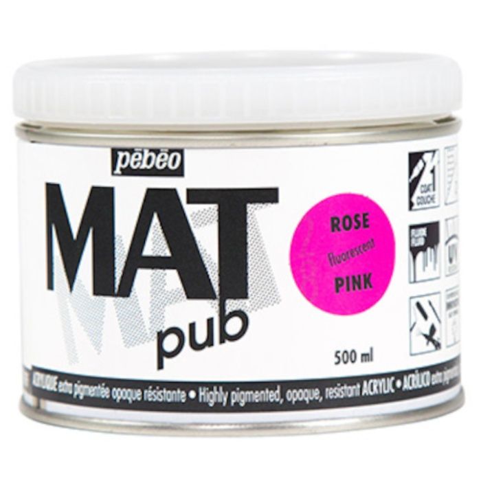Pebeo　マットピュブ　500ml　NO.28　フルレセントピンク