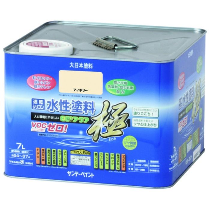 サンデーペイント　水性ECOアクア　グレー　7L
