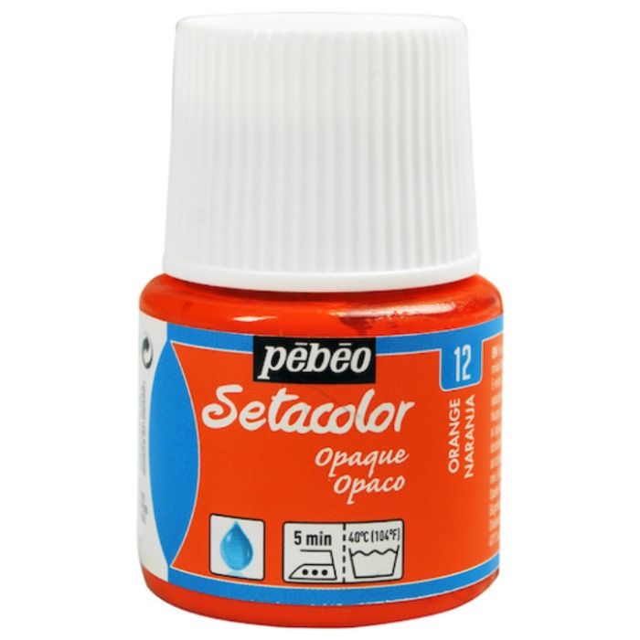 Pebeo　布用水性アクリル絵具セタカラー不透明色　45ml　オレンジ