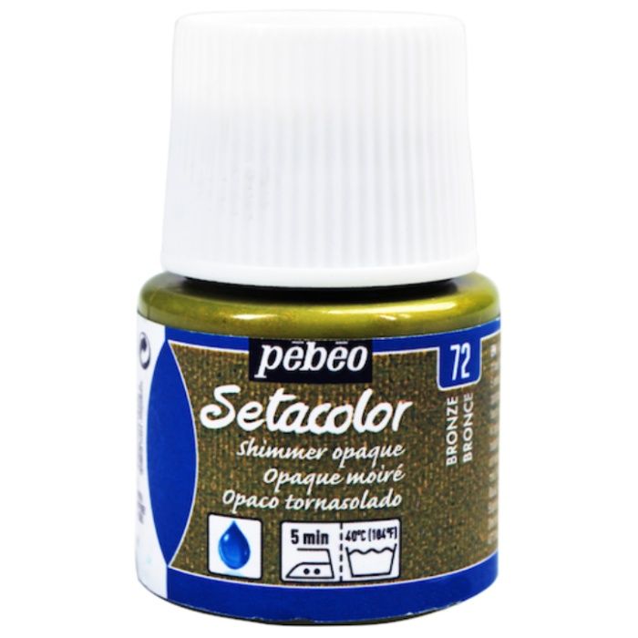 Pebeo　布用水性アクリル絵具セタカラーシマー　45ml　ブロンズ