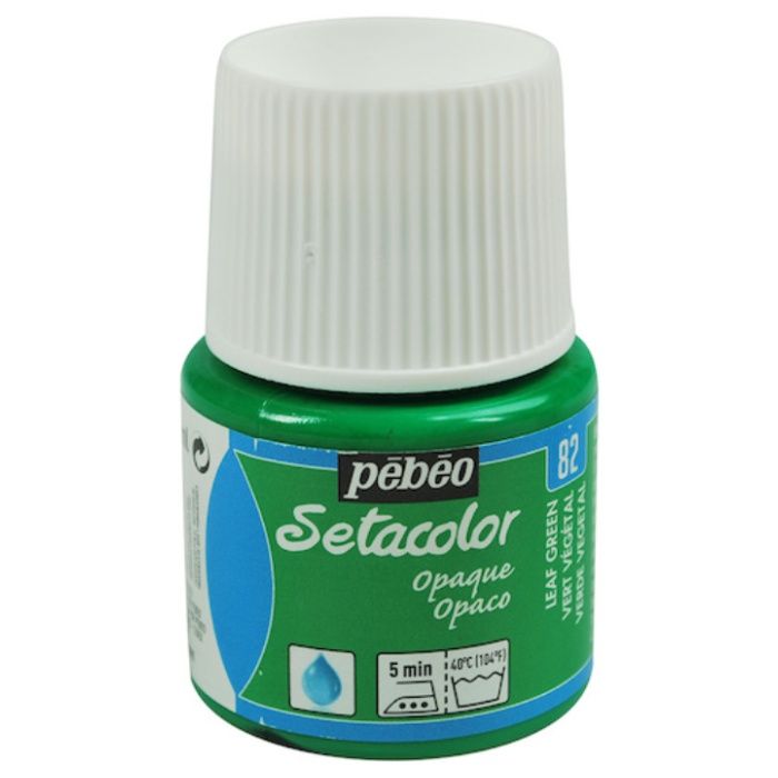 Pebeo　布用水性アクリル絵具セタカラー不透明色　45ml　リーフグリーン