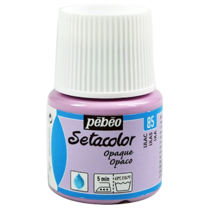 Pebeo　布用水性アクリル絵具セタカラー不透明色　45ml　ライラック