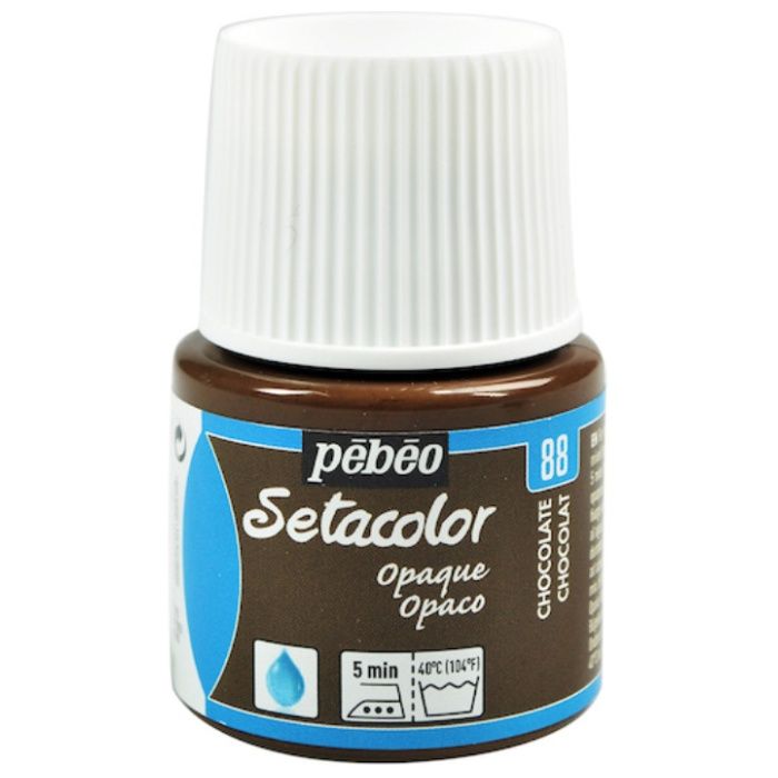 Pebeo　布用水性アクリル絵具セタカラー不透明色　45ml　チョコレート