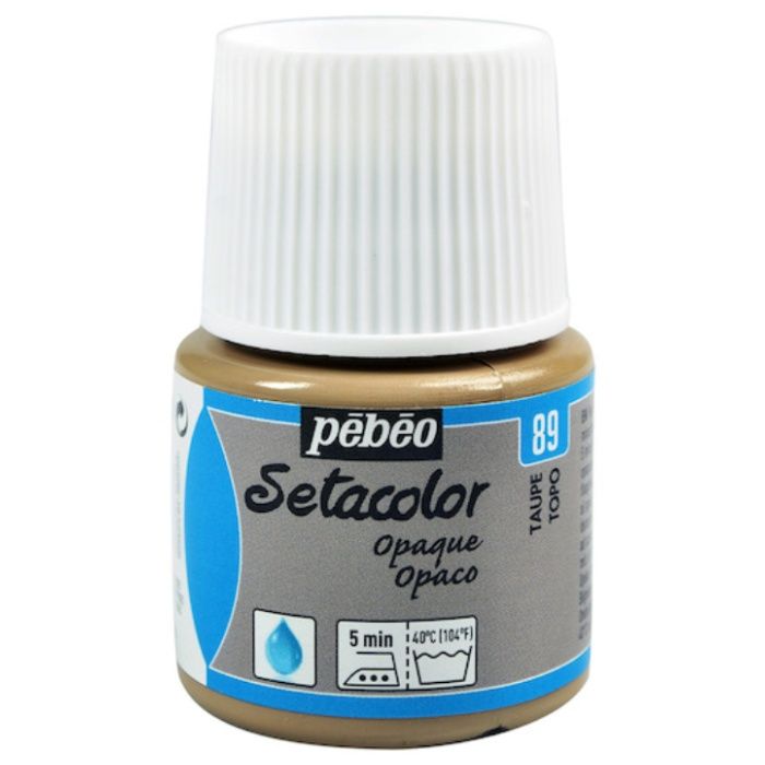 Pebeo　布用水性アクリル絵具セタカラー不透明色　45ml　トープ