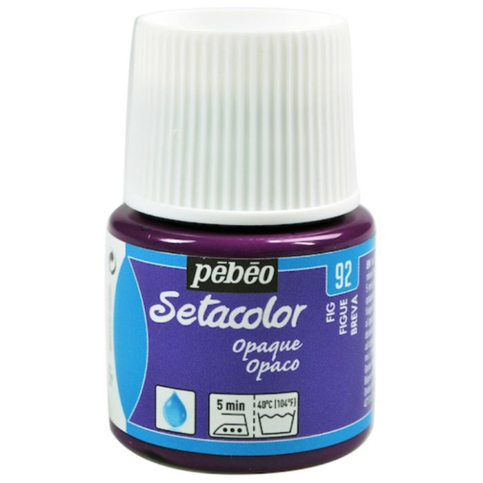 Pebeo　布用水性アクリル絵具セタカラー不透明色　45ml　フィグ