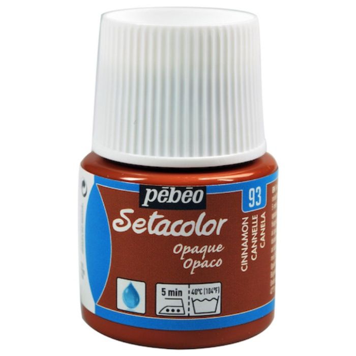 Pebeo　布用水性アクリル絵具セタカラー不透明色　45ml　シナモン