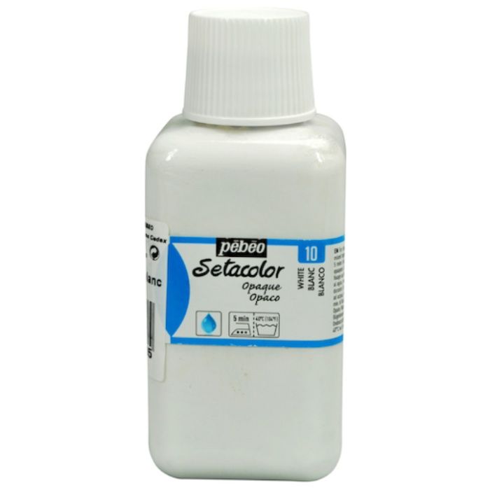 Pebeo　布用水性アクリル絵具セタカラー不透明　250ml　チタニウムホワイト